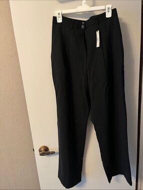 NWT Banana Republic Black Wide-Leg Dress Pants